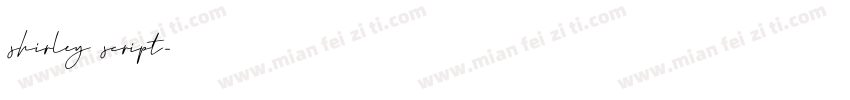 shirley script字体转换